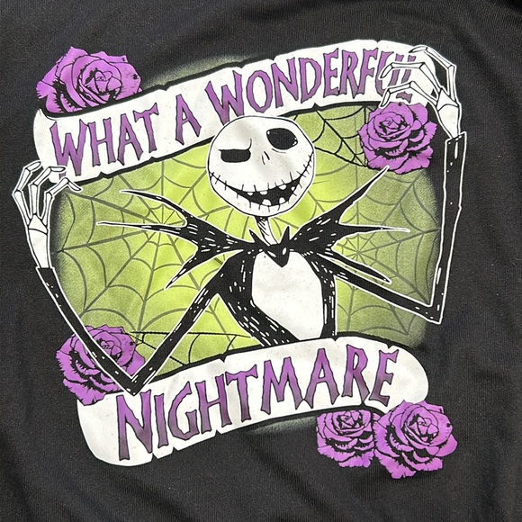 Large Tim Burton nightmare before Christmas jack skellington sleep shirt - Picture 4 of 5